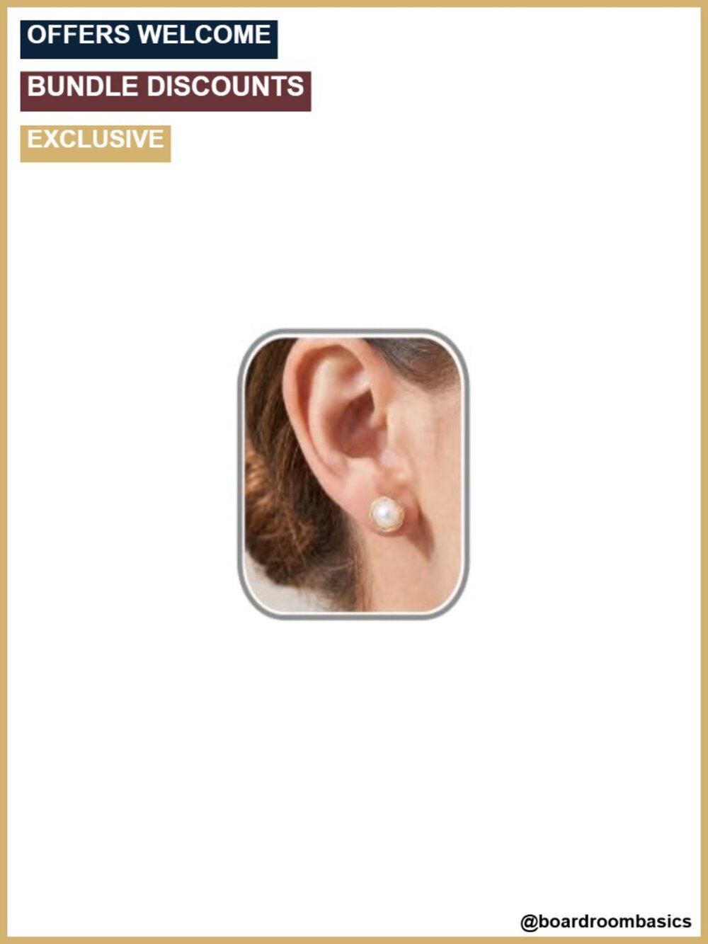 Freshwater Pearl Stud Earrings 10mm 11mm S925 Sterling Silver Handmade
